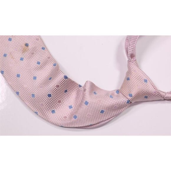 Drake's London Pink Woven Knit Silk Handmade England Necktie Tie - Picture 1 of 8